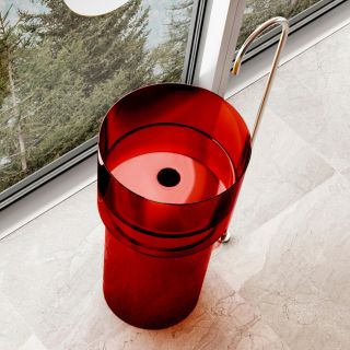 Напольная раковина ABBER Kristall AT2701Rubin 45см красный