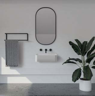 Подвесная раковина ABBER Stein AS2626 50см белый матовый