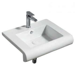 Раковина подвесная Azario 60.5х48.5х17 фаянс, цвет Белый (AZ40032605)