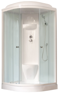 Душевая кабина Royal Bath HK стекло белое/прозрачное 100x100см RB100HK6-WT
