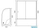 Душевой уголок Royal Bath BK 120x80см правый белый RB8120BK-C-R