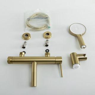 Смеситель для ванны и душа CEZARES RELAX-VD-BORO брашированное золото