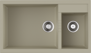 Мойка кухонная Omoikiri Tedori 86-2-LB-BE ваниль