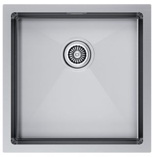 Мойка кухонная Paulmark Gerberg PM214444-BS брашированная нержавеющая сталь