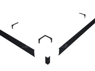 Экран для поддона RGW N/ST-21 90*110 (прямоуг) (Графит)