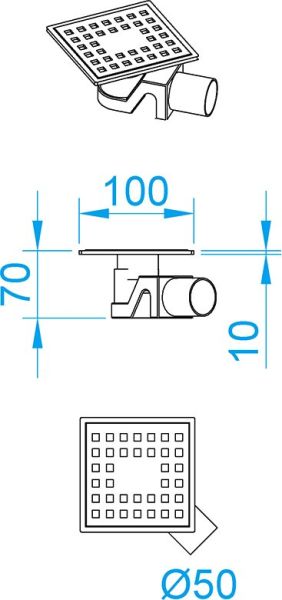 Душевой трап RGW SDR-14B