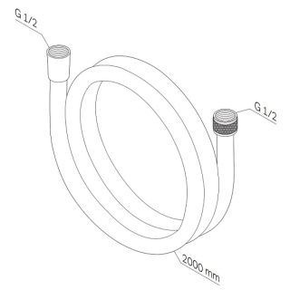 Шланг для душа 200 AM.PM F0420B00 хром