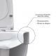 Подвесной унитаз Berges EGO XL Rimless белый 082124 сиденье Toma SO микролифт быстросъёмное