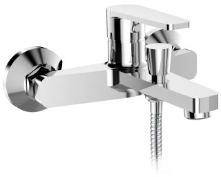 Смеситель для ванны с душем BOOU B8095-3F хром