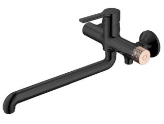 Смеситель для ванны Haiba HB22652-7 чёрный матовый