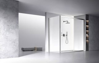 Душевой уголок Veconi Rovigo RV-060, 1900х1000х1950, хром, стекло прозрачное