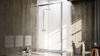 Душевой уголок Veconi Rovigo RV-072, 1200х700х1900 хром, стекло прозрачное