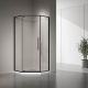 Душевой уголок Veconi Rovigo RV-35B, 1000х1000х1950, черный, прозрачное стекло