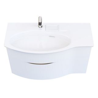 Тумба под раковину Kerama Marazzi Riva RV.100Lh\WHT.M левая 100 см белый матовый