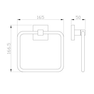 Вешалка для полотенец Wonzon & Woghand Polo WW-8913 хром