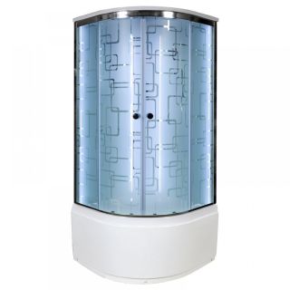Душевая кабина Deto ЕМ4590 LED с гм. 90х90х220 см