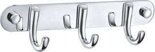 Вешалка с тремя крючками для ванной Wonzon & Woghand WW-9384-3 хром