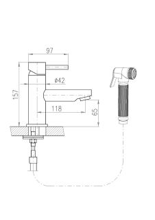 Смеситель для раковины Rav Slezak Seina SE946.5/1CMAT черный