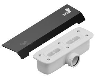 Сифон для душевого поддона RGW S-015 502411015-01 со стальной накладкой хром