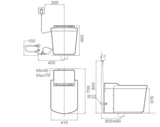 Унитаз электронный  Orans Premium 803JAD0