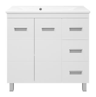 Напольная тумба под раковину Misty Селена 90см белый