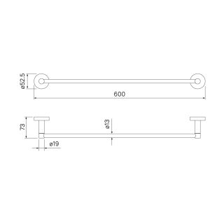 Полотенцедержатель IDDIS Sena одинарный хром SENSS10i49