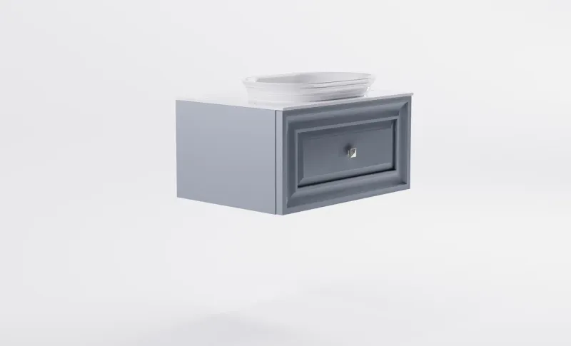 Тумба с раковиной Astra-Form Шарм 4631177713392 80 см голубой матовый