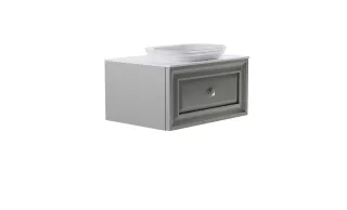 Тумба с раковиной Astra-Form Шарм 4631177713347 70 см серый матовый