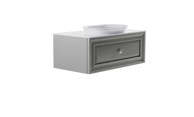 Тумба с раковиной Astra-Form Шарм 4631177713705 100 см серый матовый