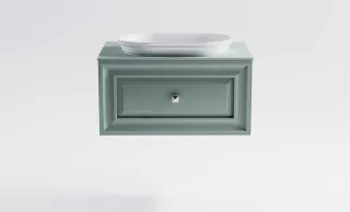 Тумба с раковиной Astra-Form Шарм 4631177714948 70 см зелёный матовый