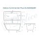 Ванна чугунная Delice Continental PLUS DLR230633R с отверстиями под ручки 150х70 см