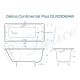 Ванна чугунная Delice Continental PLUS DLR230634R с отверстиями под ручки 170х70 см