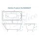 Ванна чугунная Delice Fusion  DLR230647 170х70 белая