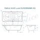 Ванна чугунная Delice Haiti Luxe DLR230636R-AS 150х80 с отверстиями под ручки и антискользящим покрытием
