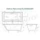 Ванна чугунная Delice Palomba DLR230620R 170х70 с отверстиями под ручки