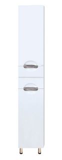 Напольный шкаф - пенал Misty Лаванда 35см левый белый