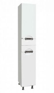 Напольный шкаф - пенал Misty Лаванда 35см правый белый