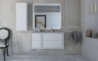 Шкафчик под раковину Cezares 35x48 Bianco Opaco Bellagio 54717