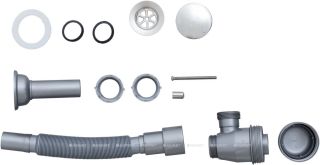 Сифон для душевого поддона Aquanet 312687 серый