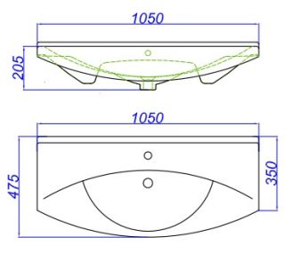 Dreja Умывальник Лагуна 105