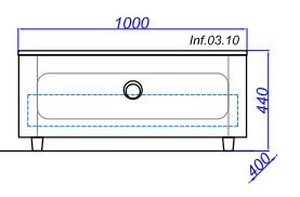 Тумба Aqwella Инфинити Inf.03.10/BLK