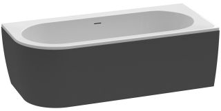 Акриловая ванна Cezares Slim Corner правая 179x79см чёрный SLIM CORNER-180-80-60-R-NERO-SET