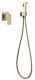 Гигиенический душ со смесителем ABBER Daheim золото матовое AF8225G