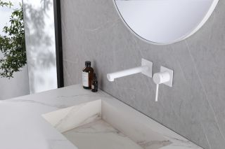 Встраиваемый смеситель для раковины ABBER Emotion AF8812W белый