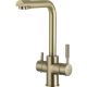 Смеситель для кухни Frap F4352-3 Сатин золотой