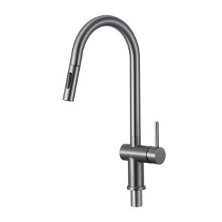 Смеситель для кухни Frap F60807-9 Оружейная сталь