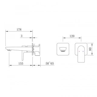 Смеситель для раковины Berges Ventas 076014