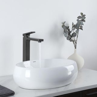 Смеситель для раковины Gappo G1017-92 оружейная сталь