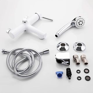 Смеситель для ванны и душа Frap F3244-8 белый