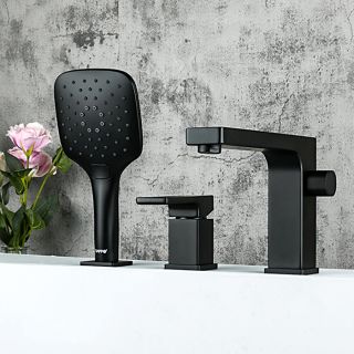 Смеситель на борт ванны Gappo G1117-6 чёрный